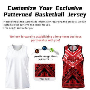 เสื้อบาสเก็ตบอลแบบกำหนดเอง ลายสักชาวเมารี สไตล์ราสต้า เสื้อกล้ามผู้ชาย ชุดฝึกซ้อม เสื้อกั๊ก รับผลิตตามสั่ง ขายส่งจำนวนมาก - Product Image 4