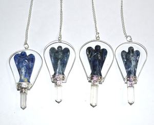 Curación Chakra cristal péndulo semiprecioso árbol ágata bola tallada a mano piedra preciosa mascota técnica de grabado - Product Image 2