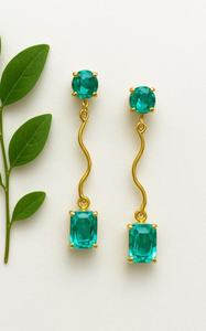 Pendientes Colgantes de Rubí Natural, Plata de Ley 925, Chapados en Oro de 14K, Joyería Multicolor, Regalo - Product Image 3