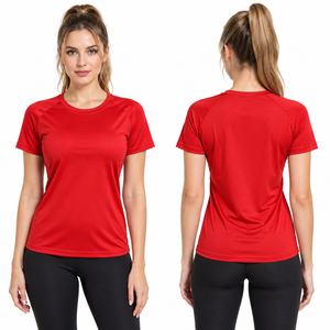 Camiseta Deportiva Ligera de Manga Corta para Mujer, Camiseta de Alto Rendimiento, Tejido de Poliéster, Secado Rápido, para Yoga - Product Image 2