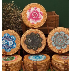 Wholesale Handmade Rattan Bags Woven <b>Handbags</b> Factory Supplier Vietnam Style <b>Summer</b> Beach Casual Eco Friendly - Product Image 4