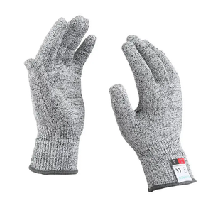 Guantes de Seguridad Anticorte de HPPE HDPE de Tejido Sin Costuras, Autoverificados Nivel A3-A4, Sin Recubrimiento, Forro de Alto Rendimiento, Guantes Flexibles - Product Image 1