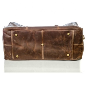 LW Sac de voyage pour hommes en cuir véritable de haute qualité, fait à la main, personnalisé, sac polochon de style vintage - Product Image 6
