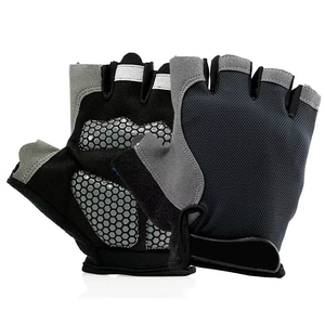 Guantes de gimnasio para fitness, medio dedo, ligeros, transpirables, de nailon, para levantamiento de pesas, ejercicios pliométricos, guantes Geo Brothers - Product Image 4