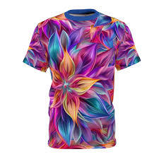 T-shirts imprimés pour hommes en tissu premium à motifs floraux, vente en gros, personnalisables OEM & ODM, t-shirts de performance - Product Image 4