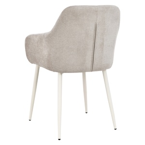 Modern Durable Upholstered <b>Dining</b> <b>Armchair</b> with Backrest Metal Legs Microfiber Fabric for Home Restaurant & Hotel <b>Dining</b> Rooms - Product Image 3