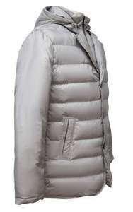 Veste d'hiver pour homme, chaude, avec logo personnalisé, design tendance, veste matelassée en coton personnalisée, veste d'hiver élégante pour homme avec capuche - Product Image 3