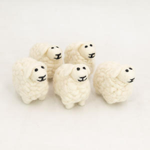 Handmade Felt Sheep Ornament Wool Farm Animal Hanging <b>Decor</b> Christmas <b>Tree</b> Toy <b>Easter</b> Lamb Gift Child Wholesale Bulk - Product Image 5