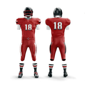 Wholesale High Quality 100% Cotton American Football Uniform Custom Color Digital Print Breathable Sets Option for Teams - Product Image 1