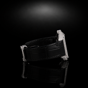 Reloj de pulsera con incrustaciones parciales de moissanita VVS, de fábrica al por mayor, ideal para regalo, pasa la prueba del diamante - Product Image 2