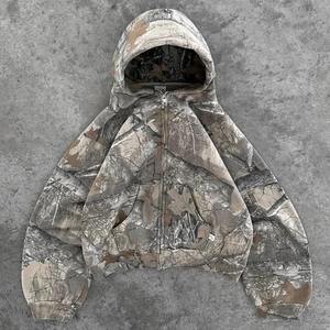 Wholesale Blank Hoodie Full Zip Hoodie Heavyweight Hoodie for Streetwear Brands Bulk Supply - Product Image 3