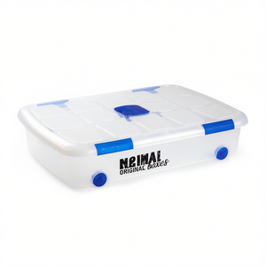 Scatole originali in plastica da 41 litri con coperchio e ruote per uso domestico - Product Image 2