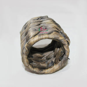 Anillos para Servilletas de Jacinto de Agua y Ratán Tejidos a Mano, Decoración de Mesa Bohemia Ecológica para Cocina, Vietnam Artex Dong Thap - Product Image 1