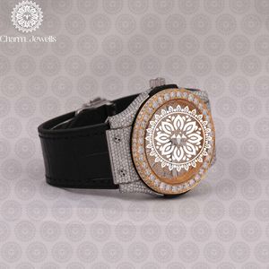 Reloj de Lujo para Hombre Charm_Jewells, Caja Cuadrada de Acero Inoxidable, Esfera Analógica de 40 mm, Cierre Oculto con Botón, Cristal, Mecánico - Product Image 2