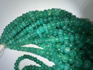 Cuentas de Calabaza de Ónix Verde Talladas a Mano, Cuentas de Calabaza de Ónix Verde Natural, Calidad AAA, Cuentas de Calabaza de Ónix Verde de 16 Pulgadas para Joyería - Product Image 2