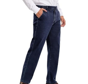 Jeans streetwear personnalisés, coupe hip-hop pour homme, denim, avec logos personnalisés - Product Image 4