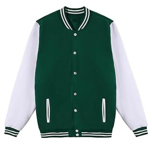 Chaqueta Varsity de Lana Personalizable de Corte Clásico con Chenilla Frontal, Estilo Deportivo Urbano, Bordado, Reversible, de Secado Rápido - Product Image 4