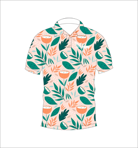 Polo Personalizado con Estampado de Hojas Tropicales, Manga Corta, Informal, para Golf, Tenis, Ropa de Equipo, Polo de Verano - Product Image 1