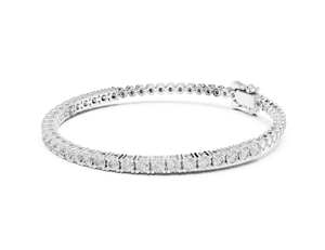 1.95 CT 14K 18K Gold Plated Lab Diamond Brilliant Cut Luxury Bracelet Unisex Fine Jewelry Wedding Engagement Gifts IGI Certified - Product Image 4
