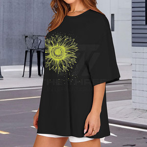 T-shirts oversize pour femmes, coupe athlétique haute performance, coutures ergonomiques, mobilité améliorée pour les femmes modernes - Product Image 4