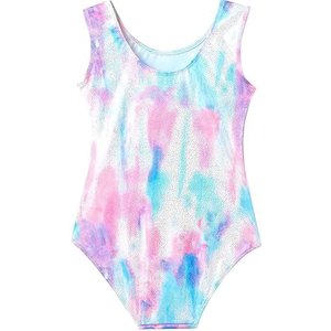 Combinaison une pièce tie-dye pour femme, sans manches, col rond, tricot extensible, débardeur, tenue d'été - Product Image 2
