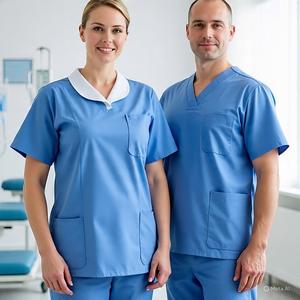 Uniforme Quirúrgico Personalizado con Logotipo para Hombres y Mujeres, Uniforme Médico de Hospital para Enfermeras y Doctores, Conjunto de Tela Tejida - Product Image 5