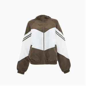 Chaqueta Cortavientos con Capucha para Mujer, Manga Larga, Color Sólido, Tejido de Poliéster, Ropa de Invierno, Capucha Desmontable, Secado Rápido, Exterior de Nailon - Product Image 5