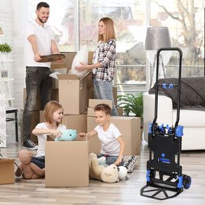 Blue 2-in-1 Luggage Trolley 150kg Capacity Cart - Product Image 3