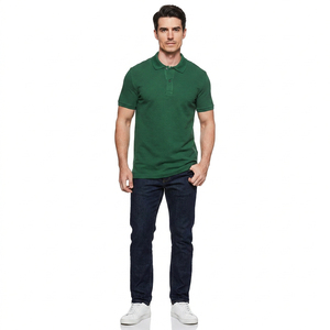 Polo en coton pour homme, manches courtes, col boutonné, vêtements décontractés de qualité supérieure pour le bureau, fabricant de vêtements sur mesure OEM ODM, vente en gros - Product Image 3
