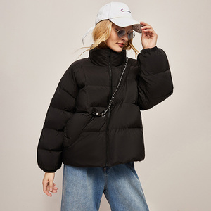 Manteau d'hiver chaud pour femme, parka à capuche, veste d'extérieur en polaire avec cordon de serrage, doudoune respirante - Product Image 2