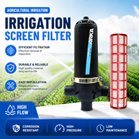 Sistem Filter Air Irigasi Tetes Plastik 120Mesh 2-3 Inci Aliran Besar untuk Pertanian Rumah Kaca Tipe Y T H