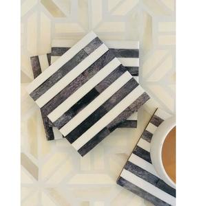 Authentic Handmade Eco-Friendly Modern Bone Inlay Wooden Coasters High Quality Classic Style Kitchenware Gift for Tea Coffee - Product Image 5