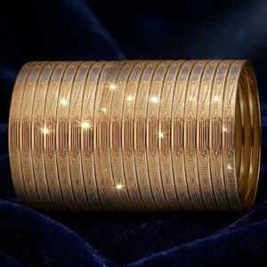 กำไลข้อมือ ORO-Z ลายเรขาคณิตสไตล์ชาติพันธุ์ ชุบทองสามสี สำหรับผู้หญิง สวมใส่ได้ทุกวัน - Product Image 3