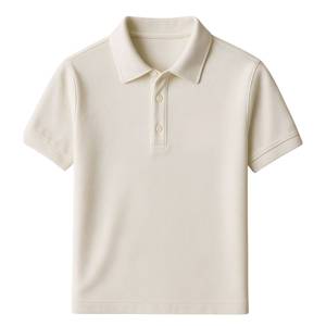 Polo de Piqué de Algodón Azul de Manga Corta para Hombre, Corte Regular, Color Sólido, Diseño Casual Transpirable de Punto - Product Image 5