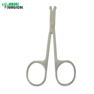 Tijeras Faciales Plateadas Premium para Recortar Vello de Nariz, Orejas, Cejas y Barba, con Certificación CE e ISO - Product Image 5