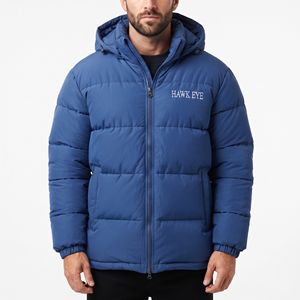 Men's <b>Winter</b> Hooded Puffer Jacket <b>Waterproof</b> Windproof Warm Insulated Outdoor Casual Heavyweight <b>Coat</b> Wholesale Insulated Cold - Product Image 5