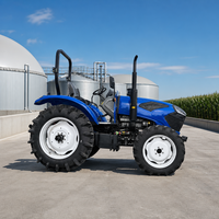Tracteur agricole à roues Herculean 80HP 4x4 avec cabine climatisée, système hydraulique robuste et capacité de levage élevée pour le labour des champs