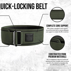 Weight Lifting Belt Cowhide Buckle Closure Gym Training <b>Back</b> <b>Support</b> Professional Protection Tummy Control Fitness - Product Image 6