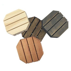 Indian Manufactured Modern Natural Wood Eco-Friendly Durable Reusable Round <b>Drink</b> <b>Coaster</b> Set Custom Diameter <b>for</b> Kitchen Dining - Product Image 3