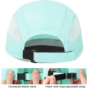 Casquette de baseball en polyester vert clair résistante à l'eau, visière incurvée, unisexe, pour l'extérieur, printemps-été, adultes - Product Image 5