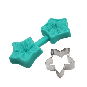 AK Sugar Paste Flower Veiner and Stainless Steel Cutters Set Petunia Veining Molds Fondant Cutter <strong>Cake</strong> Decorating <strong>Tools</strong> - Product Image 2