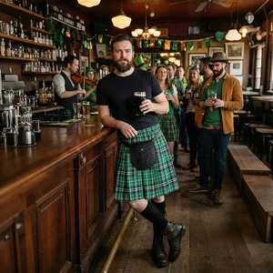 Tenue traditionnelle écossaise sophistiquée pour homme : Kilt, veste et gilet pour cérémonie de mariage et événements formels dans les Highlands - Product Image 6