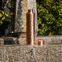 Bouteille d'eau en cuivre style nid d'abeille antique, bienfaits pour la santé, augmente l'immunité, bouteilles d'eau en cuivre pur très demandées