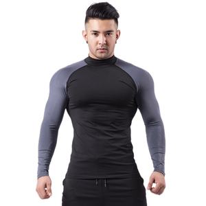 <b>Men</b> Rash Guard Long Sleeve Athletic <b>Shirt</b> Quick Dry Sportswear Breathable Performance Top Surfing <b>Swimming</b> Fitness Training 100% - Product Image 4