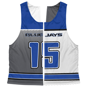 Custom Sublimation Reversible Lacrosse Pinnies Men <b>Mesh</b> Breathable Team Practice Jersey Training Scrimmage Vest Tank <b>Top</b> Blank - Product Image 5