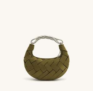 Bolso de Mano Portátil con Cierre para Mujer, Bolso Bandolera Tejido a Mano, Marca de Lujo - Product Image 5