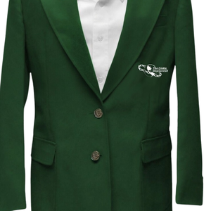 Veste Blazer The Links avec écusson vert forêt, tenue formelle grecque pour homme, uniforme de club brodé, sur mesure en gros - Product Image 6