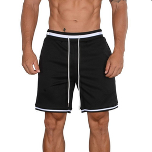 Shorts de basketball pour hommes, style streetwear, pour le sport et le fitness, coupe ample, tissu en mesh, séchage rapide, respirant, longueur genou, cordon de serrage - Product Image 4