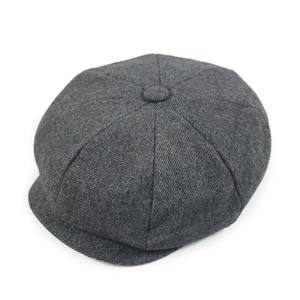 หมวกแก๊ปทรง Cabbie ผ้าขนสัตว์ผสมลาย Herringbone 8 แผง ขายส่งจากโรงงาน รับออกแบบตามสั่ง หมวก Newsboy ผ้าทวีดหนา - Product Image 2