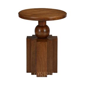 Mesa Auxiliar de Madera Maciza Hecha a Mano, Elegante y Moderna, Mesa de Centro para Apartamento, Dormitorio, Casa de Campo, Hotel, Decoración de Sala de Estar - Product Image 1